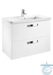 Тумба Roca Gap 80 с раковиной Roca Gap 80 белый глянец