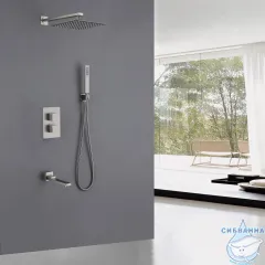 Душевая система Abber Daheim 250 1 режим AF8250SP (сатин)