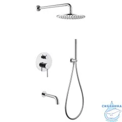 Душевая система Abber Wasser Kreis 250 1 режим AF8117 (хром)