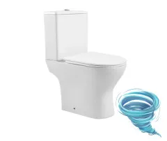 Унитаз напольный со смывом торнадо Aquatek Леон AQ2785T-00 с бачком и сиденьем быстросъемным Soft Close (микролифт)