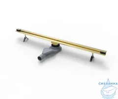 Дренажный трап для душа Zandini 80 см с решеткой Z53-800-BG (золото)