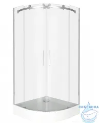 Душевое ограждение Bas Galaxy R-TD-90-C-CH профиль хром, стекло прозрачное (без поддона)