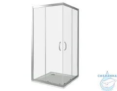 Душевое ограждение Bas INFINITY CR-80-C-CH профиль хром, стекло прозрачное (без поддона)