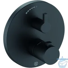 Встраиваемый смеситель для душа Kludi Nova Fonte Puristic 208353915 (черный матовый)