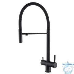 Смеситель для кухни Abber Wasser Kreis AF81141B (черный матовый)