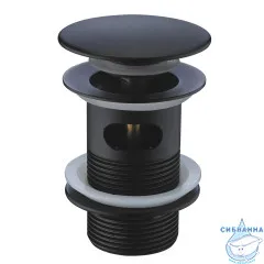  Донный клапан для раковины Wasserkraft A080 (черный матовый)