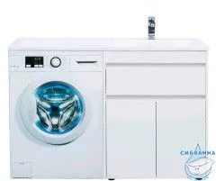 Тумба Aquanet Токио 68 237746 R белый глянец с раковиной Даллас 130