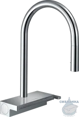 Смеситель для кухни Hansgrohe Aquno Select M81 Sbox 73831000 (хром)
