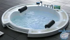 Акриовая ванна Gemy G9060 O 210х210 с гидромассажем