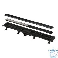 Дренажный трап для душа Alcaplast APZ19BLACK-650 65 см с решеткой (черный) 