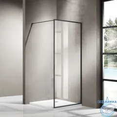 Walk-in Azario Richmond 100 профиль черный, стекло прозрачное AZ-NAG 6310 1000 Black