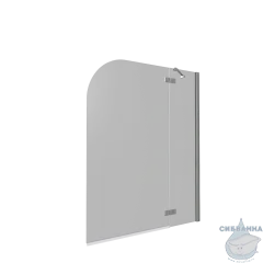 Шторка для ванны Bas Screen  2Н-100-C-CH профиль хром, стекло прозрачное