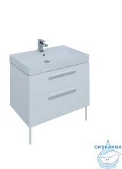 Тумба под раковину Aquanet Nova 75 242262 белый глянец