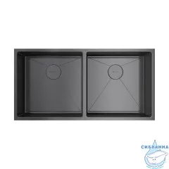 Кухонная мойка Omoikiri Taki 86-2-GM 4993793 вороненая сталь