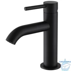 Смеситель для раковины ABBER Wasser Kreis AF8110B (без донного клапана) (черный матовый)
