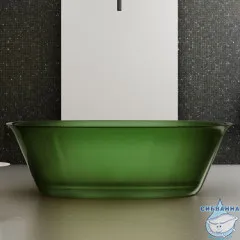 Ванна из полиэфирной смолы ABBER Kristall 170х75 AT9707Emerald зеленая