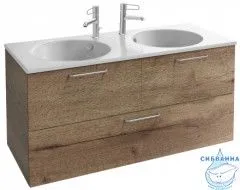  Тумба Jacob Delafon Odeon Rive Gauche 120 дуб табак с раковиной Odeon Rive Gauche 120