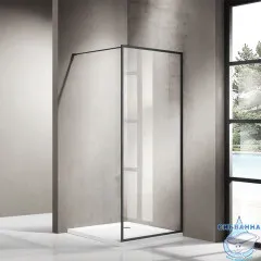 Walk-in Azario Richmond 90 профиль черный, стекло прозрачное AZ-NAG 6310 900 Black	