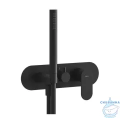 Встраиваемый смеситель для ванны Ravak Eleganta X070296 (черный матовый)