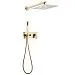 Душевая система Abber Daheim 250 1 режим AF8218G (золото матовое)