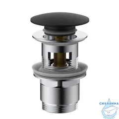 Донный клапан для раковины Vincea DPU-1B01MB (черный)