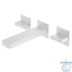Смеситель для раковины встраиваемый Abber Daheim AF82122W (белый матовый)