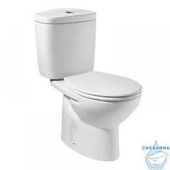 Унитаз напольный Roca Victoria 342399000 горизонтальный выпуск с бачком и сиденьем быстросъемным Soft Close (микролифт)