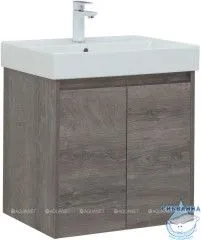 Тумба Aquanet Nova Lite 60 с раковиной Латина 60 дуб рошелье 