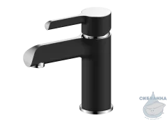 Смеситель для раковины Gappo G1003-6 (без донного клапана) (хром/черный)