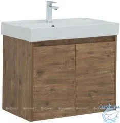 Тумба Aquanet Nova Lite 75 с раковиной Латина 75 дуб рустикальный 