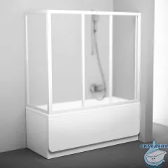 Боковая стенка Ravak APSV 75 95030102ZG профиль белый, стекло грапе