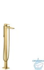 Смеситель для ванны напольный Hansgrohe Metropol 32532990 (золото)
