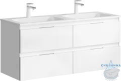 Тумба Aqwella Accent 120 c раковиной Малага 120 белый