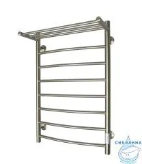 Полотенцесушитель электрический Санприз Классик П8 50Х80 U с полкой (никель)