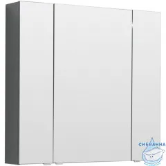 Зеркало-шкаф Aquanet Алвита 90 серый антрацит