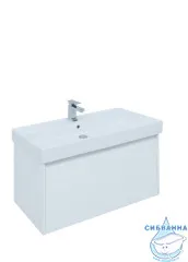 Тумба под раковину Aquanet Nova Lite100 242580 белый глянец