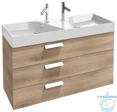 Тумба Jacob Delafon Rythmik EB1311-E10 120 квебекский дуб с раковиной Rythmik 120