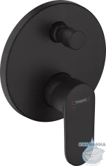 Встраиваемый смеситель для ванны Hansgrohe Vernis Blend 71466670 (черный матовый)