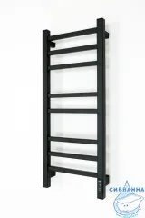 Полотенцесушитель электрический Grois Alex GR-102 30х80 П8 black mat U (черный матовый)
