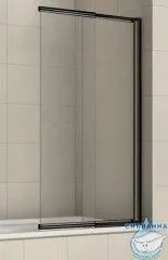 Шторка для ванны Azario Merrit 80x140 профиль черный, стекло прозрачное AZ-NF6122 800 BLACK