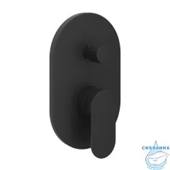 Встраиваемый смеситель для ванны Ravak Chrome CR II 065.20BL.O2 X070466 (черный матовый)