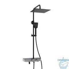 Душевая система Wasserkraft 300 1 режим A114.162.130.CB Thermo (хром/черный)