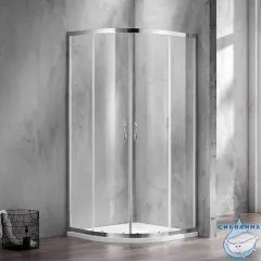 Душевое ограждение Azario Milton 100x100 профиль серебро, стекло прозрачное AZ-ND2142 1000 (без поддона)