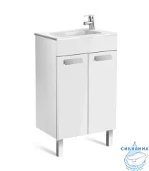 Тумба Roca Debba 50 с раковиной Roca Debba 50 белый глянец