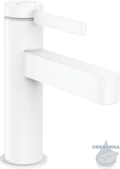  Смеситель для раковины Hansgrohe Finoris 76010700 (с донным клапаном Push-Open) (белый)