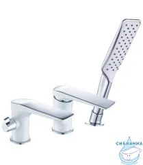 Смеситель для ванны на борт Lemark Allegro LM5945CW с душевым гарнитуром