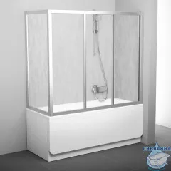 Боковая стенка Ravak APSV 75 95040U0241 профиль сатин, полистирол Rain