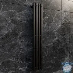 Полотенцесушитель электрический Toni Arti Siena pulsante 4П 180x1200 черный матовый