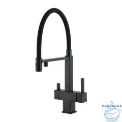 Смеситель для кухни Gappo G4395-56 (черный матовый)