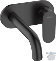 Встраиваемый смеситель для раковины Hansgrohe Vernis Blend 71576670 (черный матовый)